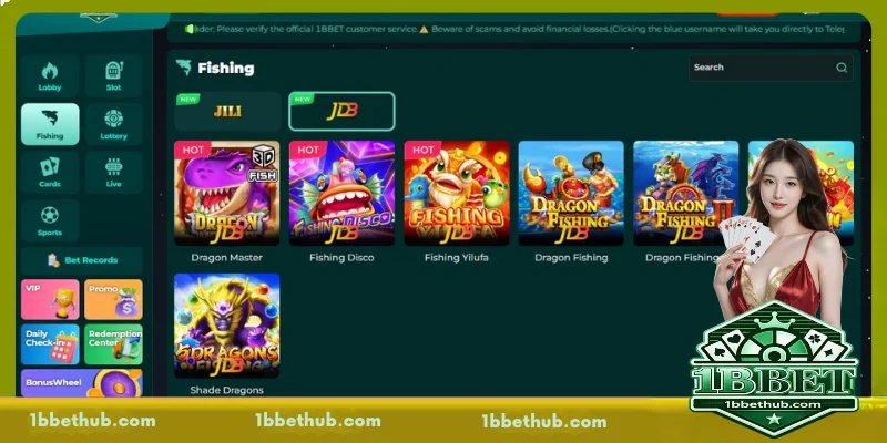 Some worthwhile 1BBET fishing betting lobbies to join